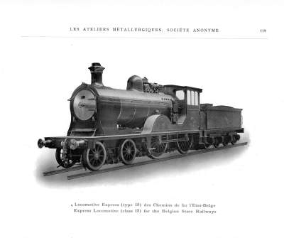 <b>Locomotive Express des Chemins de fer de l'Etat Belge</b><br>Type 18